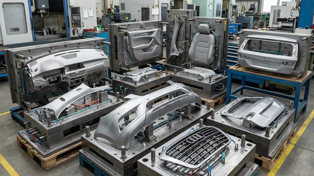 Automozio barruko eta kanpoko injekzio-moldeak