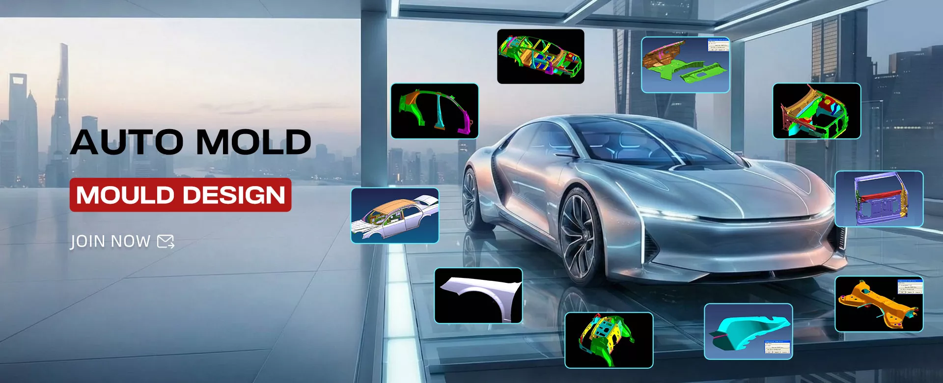 Errendimendu handiko automozioko karrozeria kanpoko panelen estanpazio-moldeen fabrikatzailea