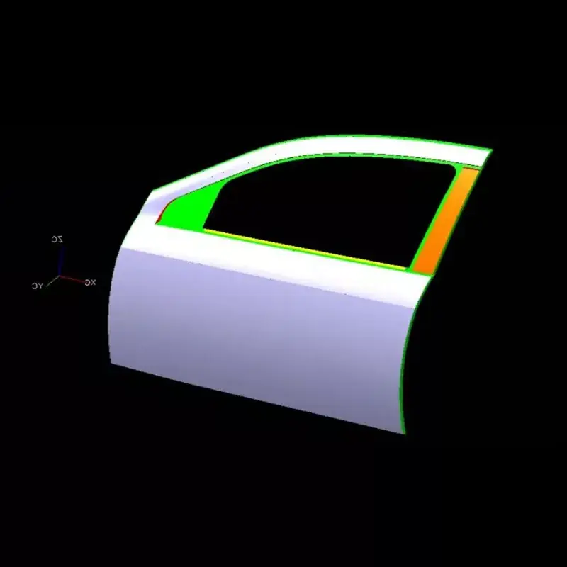 Automobilaren Ezkerreko Atearen Kanpoko Panel Estanpatzeko Troquela