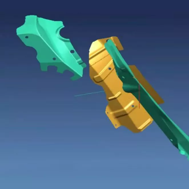 Automobilgintzako plaka sendotzeko estanpaziozko trokelak